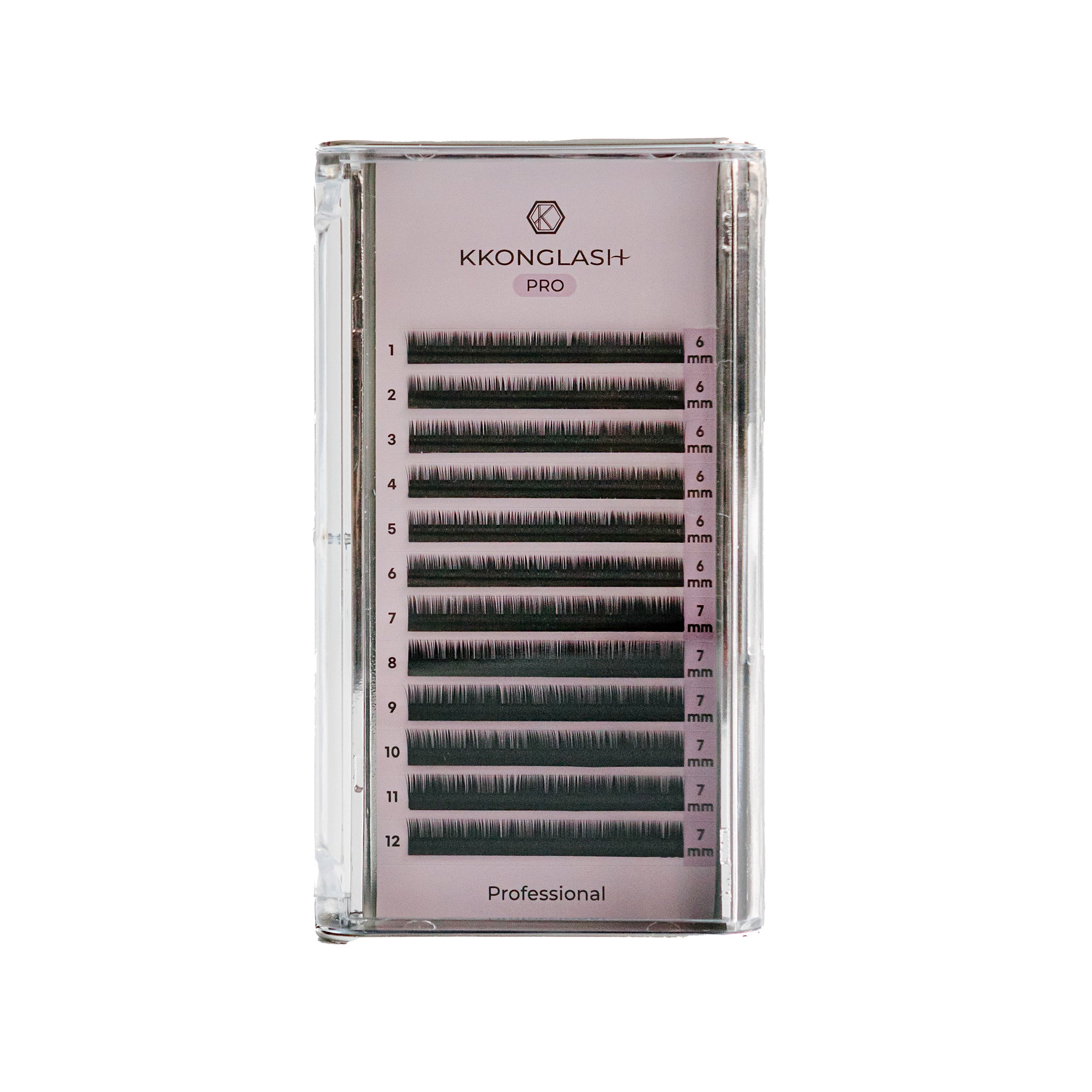 KKONGLASH PRO(プロ用) FLAT(12 本/C カール 12、J カール 6、JC カール 12)